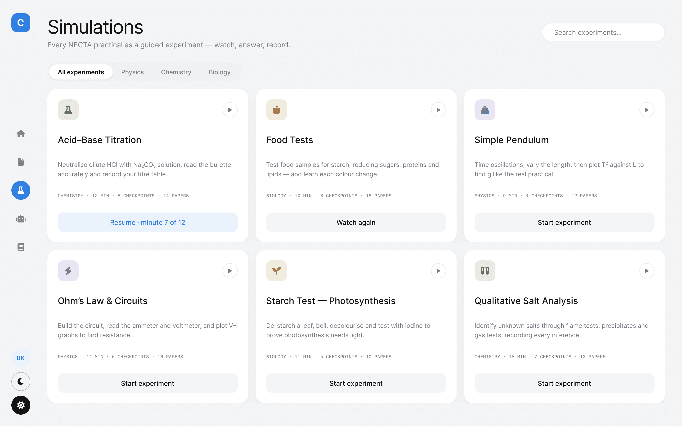 Simulations — Createch